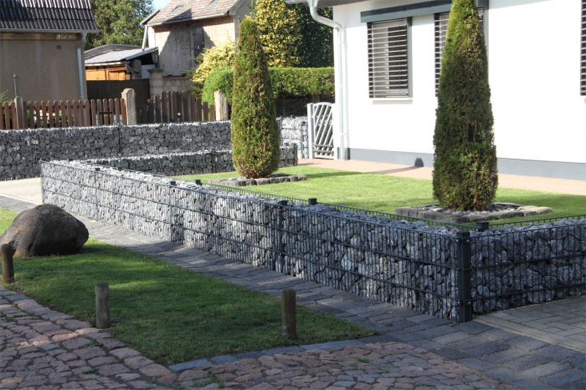 Aménagement jardin avec gabions